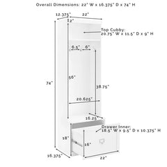 Crosley Harper 22 Inch Hall Tree - CF6025