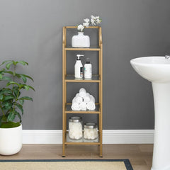Crosley Aimee 12.50 Inch Short Etagere - CF6100-GL