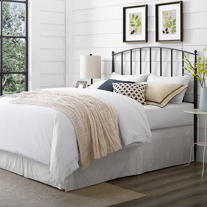 Crosley Whitney Full/Queen Headboard Black - CF91002-501BK