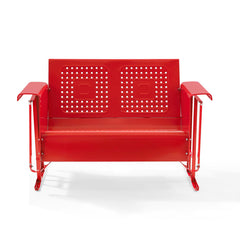 Crosley Bates 48 3/4 Inch Outdoor Metal Loveseat Glider - CO1024