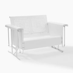 Crosley Bates 48 3/4 Inch Outdoor Metal Loveseat Glider - CO1024
