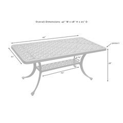 Crosley Sedona Rectangular Coffee Table Black - CO6201-BK