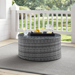 Crosley Catalina 32 Inch Outdoor Wicker Round Coffee Table - CO7121