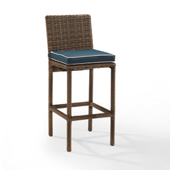 Crosley Bradenton 17.63 Inch 2pc Outdoor Wicker Bar Height Bar Stool Set - CO7134WB
