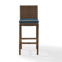 Crosley Bradenton 17.63 Inch 2pc Outdoor Wicker Bar Height Bar Stool Set - CO7134WB