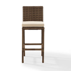 Crosley Bradenton 17.63 Inch 2pc Outdoor Wicker Bar Height Bar Stool Set - CO7134WB