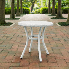 Crosley Palm Harbor 20 Inch Outdoor Wicker Round Side Table - CO7217