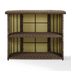 Crosley Bradenton Outdoor Wicker Bar Weathered Brown - CO7221-WB