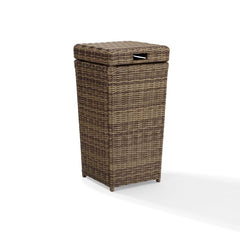 Crosley Bradenton 16.50 Inch Outdoor Wicker Trash Can - CO7306-WB