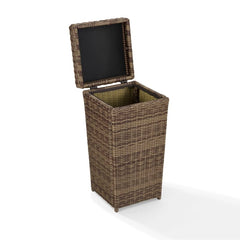 Crosley Bradenton 16.50 Inch Outdoor Wicker Trash Can - CO7306-WB