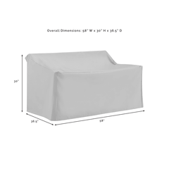 Crosley 58 Inch Outdoor Loveseat Furniture Cover - CO7501