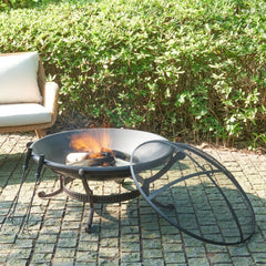 Crosley 35 Inch Ashland Firepit Black - CO9003A-BK