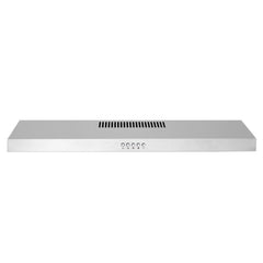 COSMO 5U30 30 in. Under Cabinet Range Hood with Ducted/Ductless Convertible  (Kit Not Included), Slim Kitchen Over Stove Vent, 3 Speed Exhaust Fan,  Reusable Filter, LED Lights in Stainless Steel