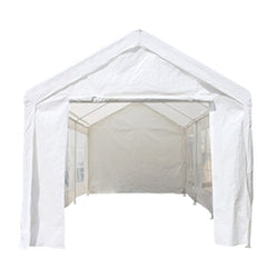 Aleko Heavy Duty Outdoor Canopy Tent with Sidewalls and Windows - 10 X 20 FT - CPWT1020-AP
