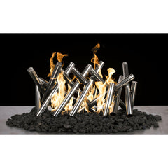 The Outdoor Plus POLISHED STAINLESS STEEL LOGS - OPT-CS2410