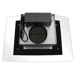 Cosmo 36" 668ICS Series  380 Cubic Feet Per Minute CFM Ductless Island Range Hood in Stainless Steel with Filter Light Included - COS-668ICS900-DL