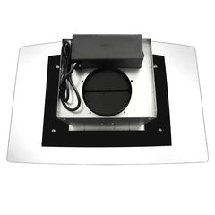 Cosmo 36" 668ICS Series  380 Cubic Feet Per Minute CFM Ductless Island Range Hood in Stainless Steel with Filter Light Included - COS-668ICS900-DL