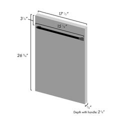 ZLINE 18" Dishwasher Panel with Traditional Handle - DP-18