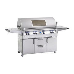 Fire Magic Grills Echelon Diamond 117 Inch Free-Standing Grill with Single Side Burner, Rotisserie, Digital Thermometer and View Window - E1060S-81-62-W