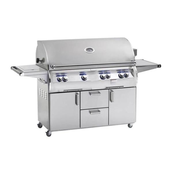 Fire Magic Grills Echelon Diamond 117 Inch Free-Standing Grill with Single Side Burner, Rotisserie and Analog Thermometer - E1060S-8A-62