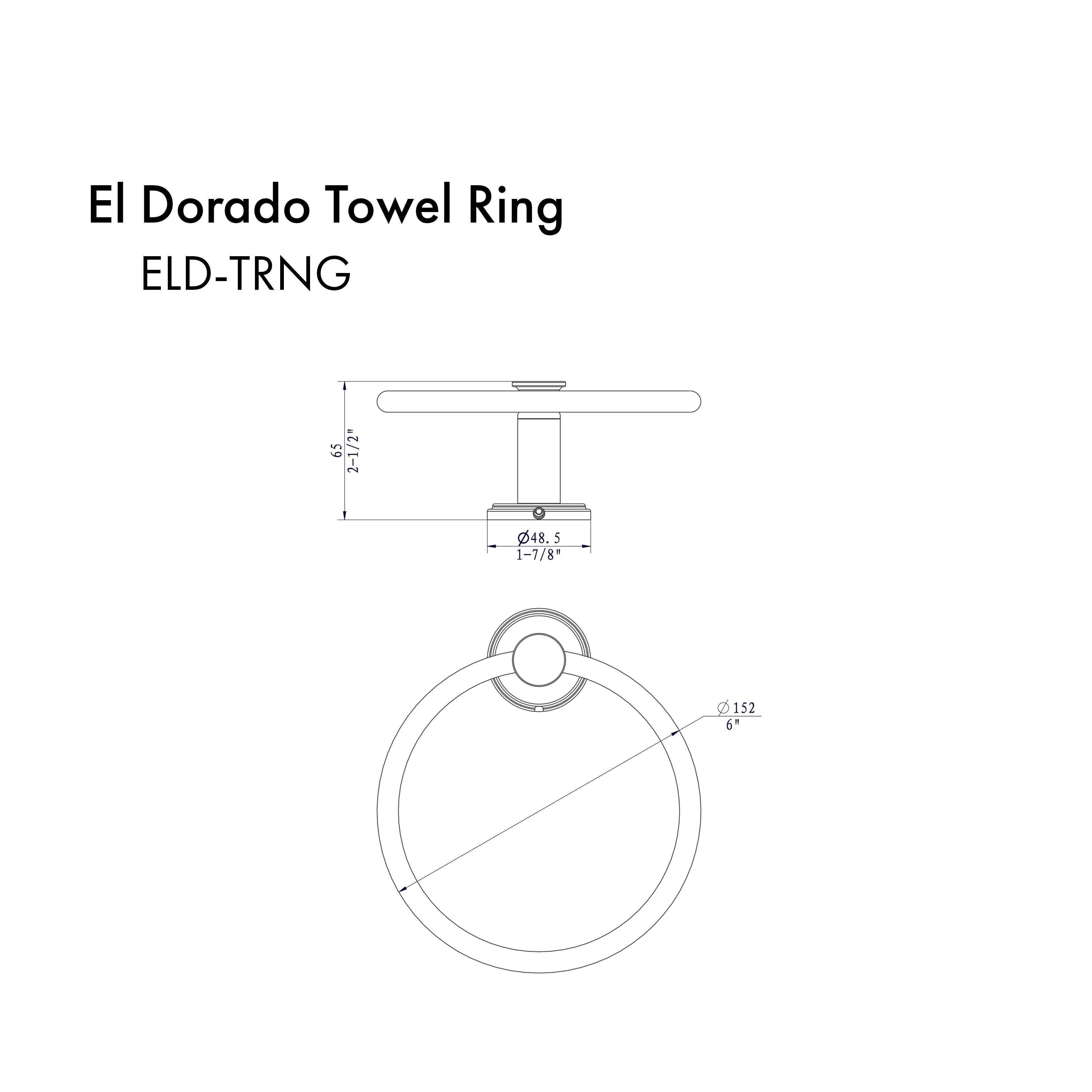 ZLINE El Dorado Towel Ring - ELD-TRNG