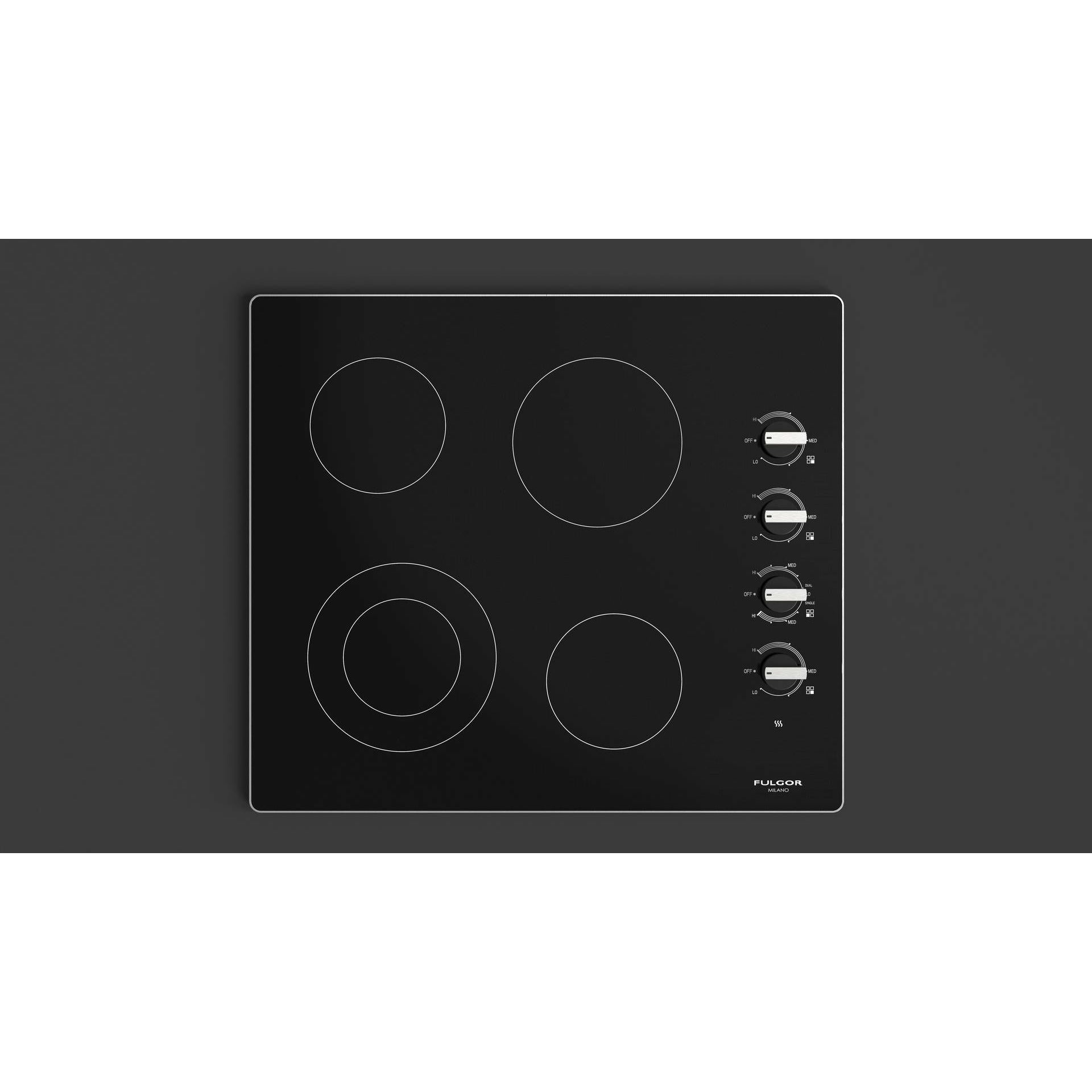 Fulgor Milano 24" RADIANT ELECTRIC COOKTOP WITH KNOBS - F3RK24S2