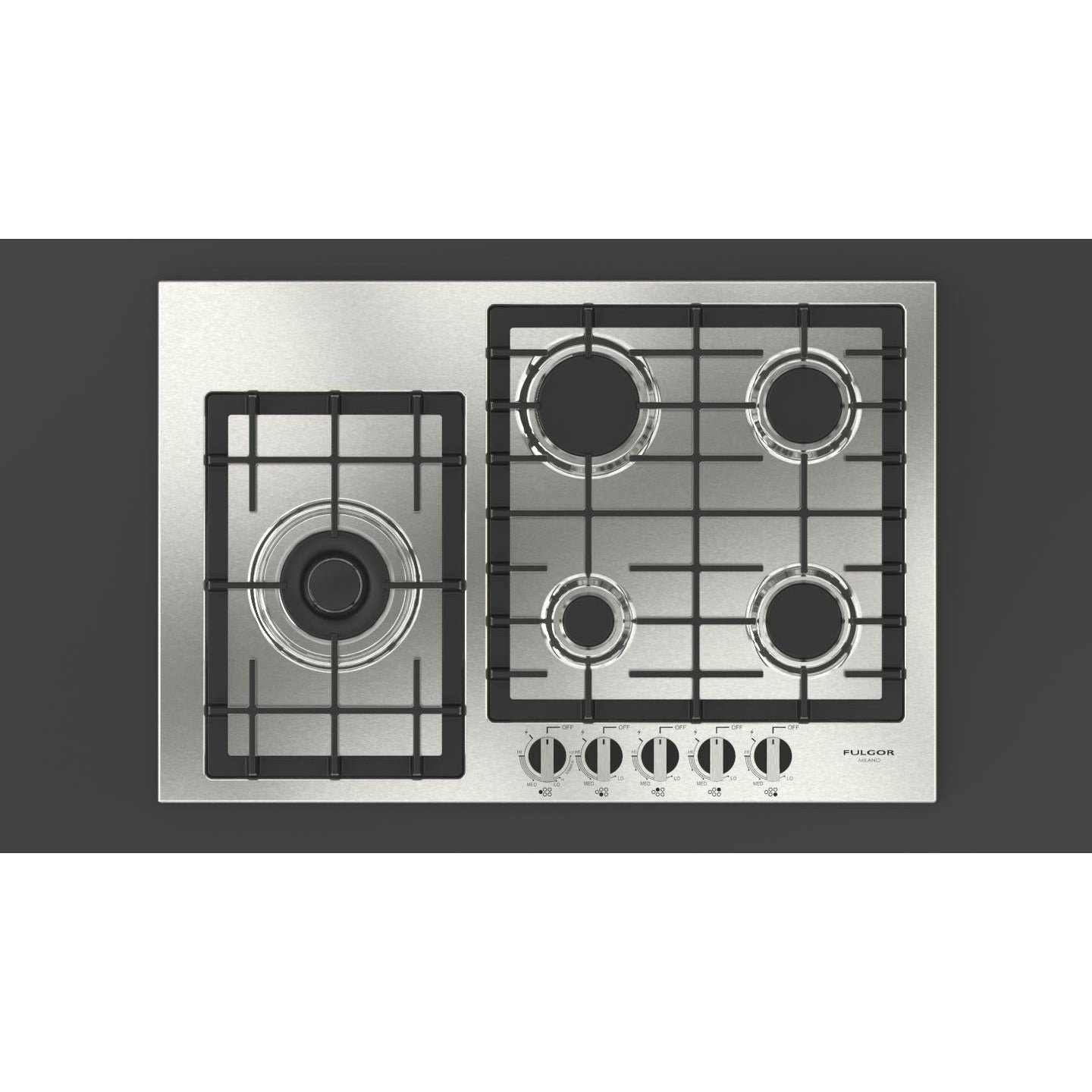 Fulgor Milano 30" Gas Cooktop with 5 European Sealed Burners - F4GK30S1