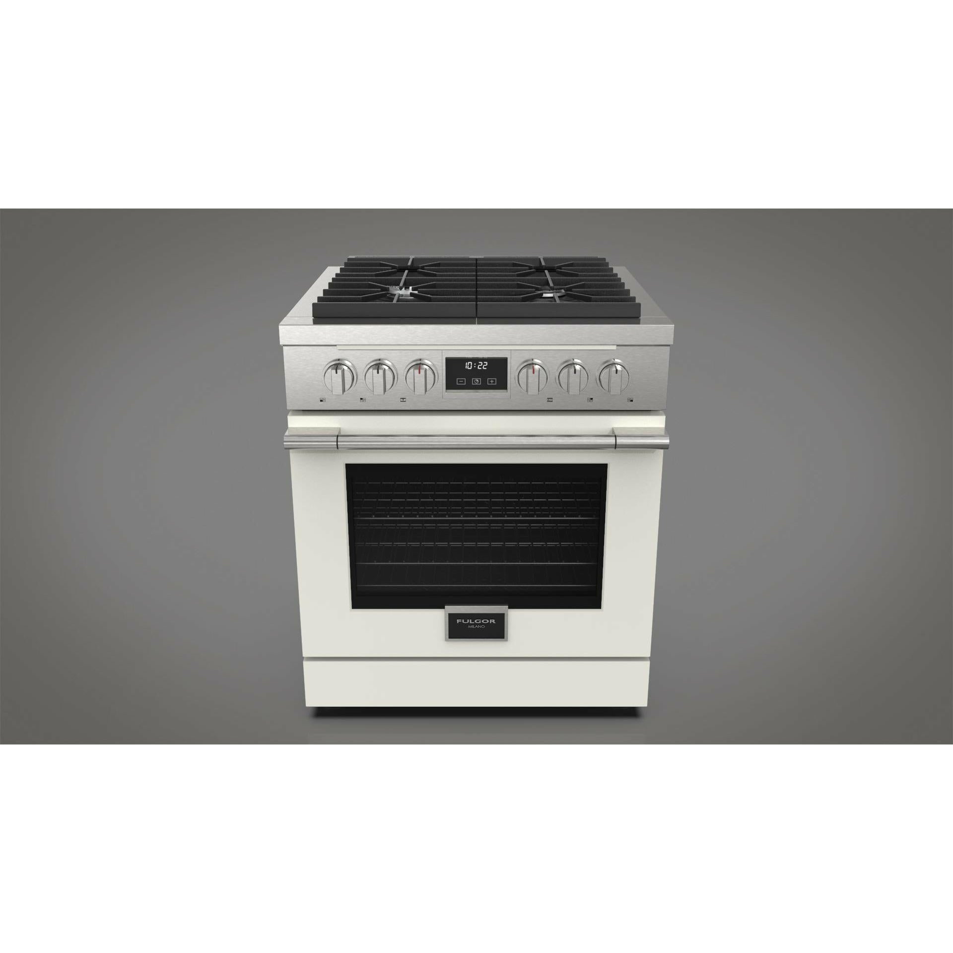 Fulgor Milano 30" Freestanding All Gas Range with 2 Duel Flame Burners, Stainless Steel - F4PGR304S2