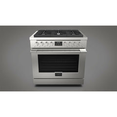 Fulgor Milano 36" Freestanding All Gas Range with 3 Duel Flame Burners, Stainless Steel - F4PGR366S2