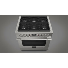 Fulgor Milano 36" Freestanding All Gas Range with 3 Duel Flame Burners, Stainless Steel - F4PGR366S2