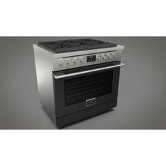 Fulgor Milano 36" Freestanding All Gas Range with 3 Duel Flame Burners, Stainless Steel - F4PGR366S2