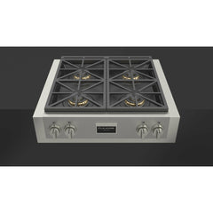 Fulgor Milano 30" Gas Rangetop with 4 Sealed Dual Flame 18,000 BTU Burners,  Stainless Steel - F6GRT304S1