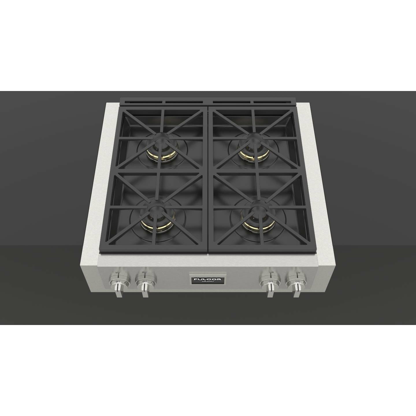 Fulgor Milano 30" Gas Rangetop with 4 Sealed Dual Flame 18,000 BTU Burners,  Stainless Steel - F6GRT304S1