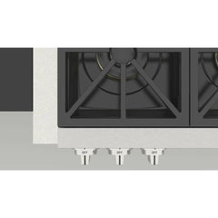 Fulgor Milano 36" Gas Rangetop with 6 Sealed Dual Flame 18,000 BTU Burners, Stainless Steel - F6GRT366S1