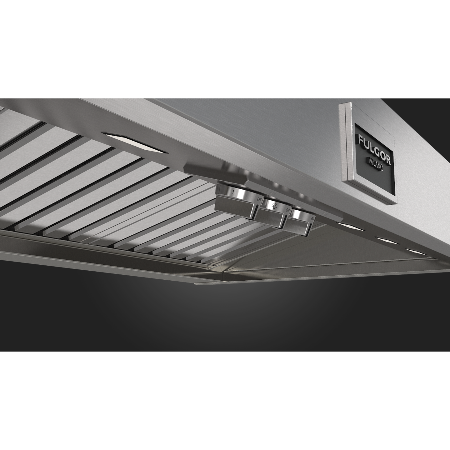 Fulgor Milano 48" Wall Mount Range Hood with 3-Speeds, 1000 CFM Blower Stainless Steel - F6PC48DS1