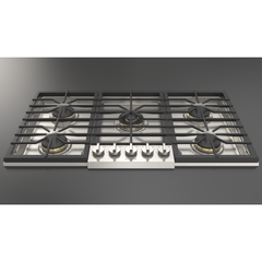 Fulgor Milano 36" Pro-Style Natural Gas Cooktop with 1 Solid Brass Dual-Flame Burner - F6PGK365S1