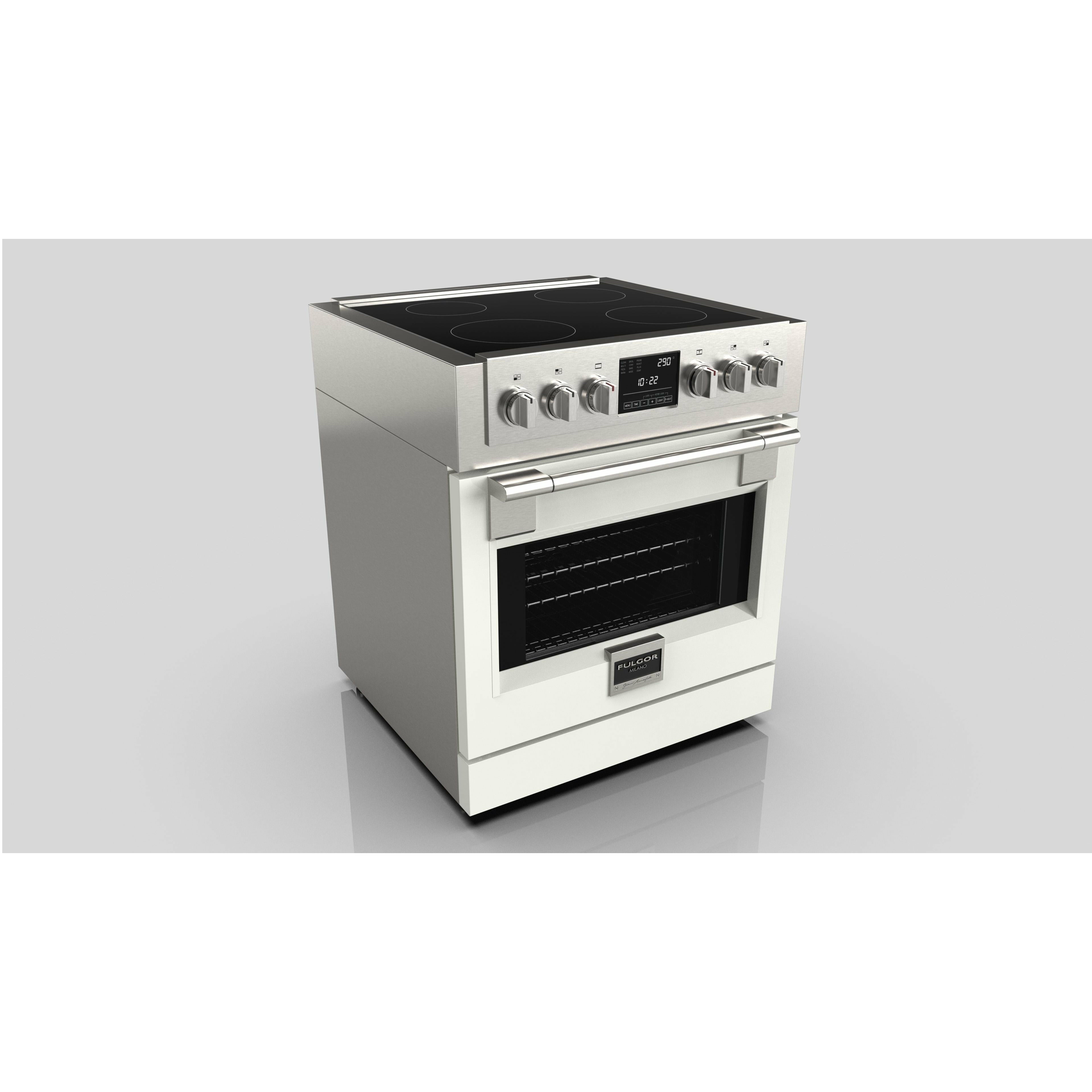 Fulgor Milano 30" Freestanding Induction Range with 4 Cooking Zones, Stainless Steel - F6PIR304S1