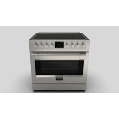 Fulgor Milano Package 36" Induction Pro-Range,  36" French Door Refrigerator, 24" Built-In Dishwasher and  36" Under Cabinet Range Hood