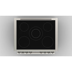 Fulgor Milano 36" Induction Freestanding Pro-Range with 5 Induction Zones, 5.7 Cu. Ft. Capacity - F6PIR365S1