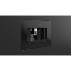 Fulgor Milano 24" Built-In Fully Automatic Coffee Machine, Black Glass - F7BC24B1