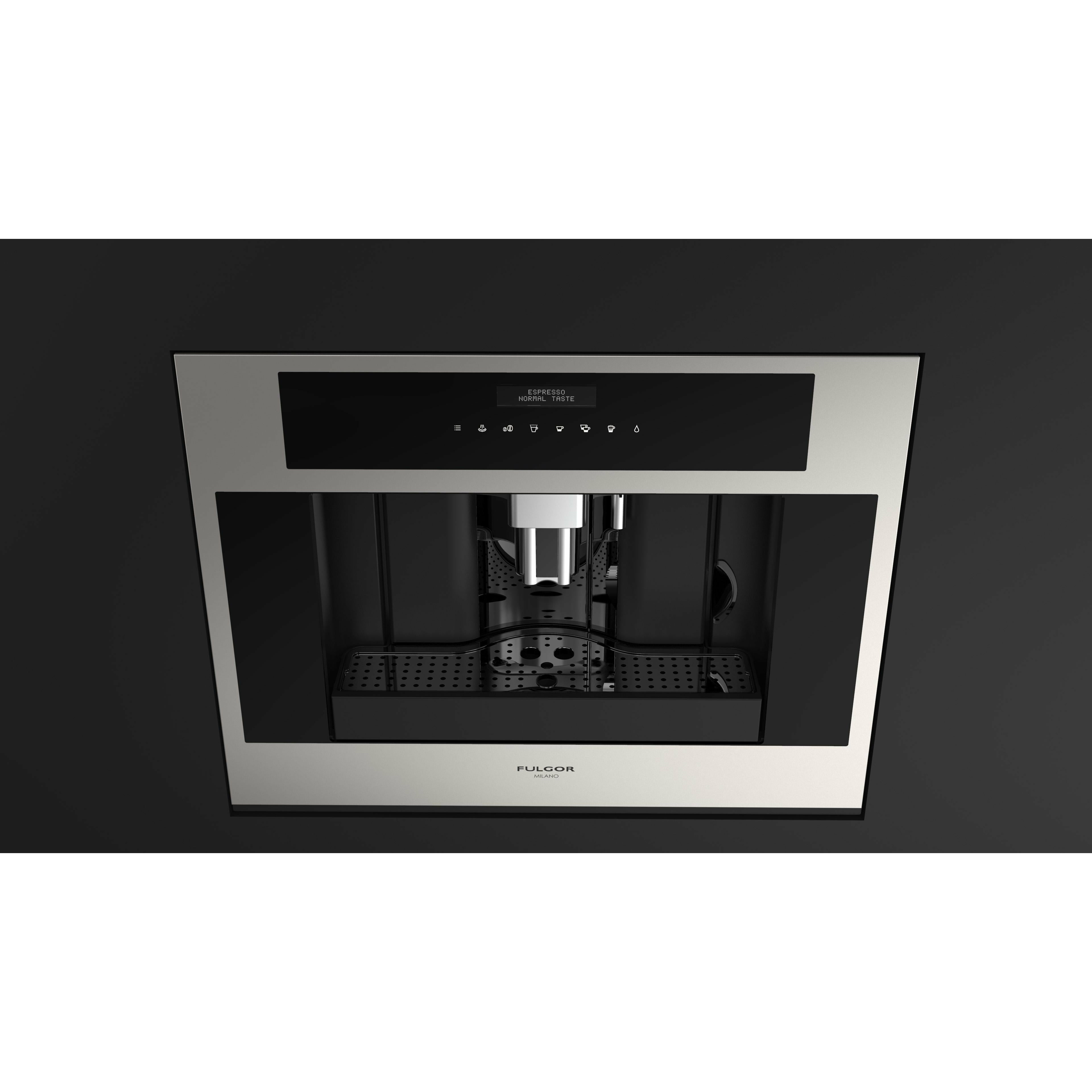 Fulgor Milano 24" Built-In Fully Automatic Coffee Machine, Stainless Steel - F7BC24S1