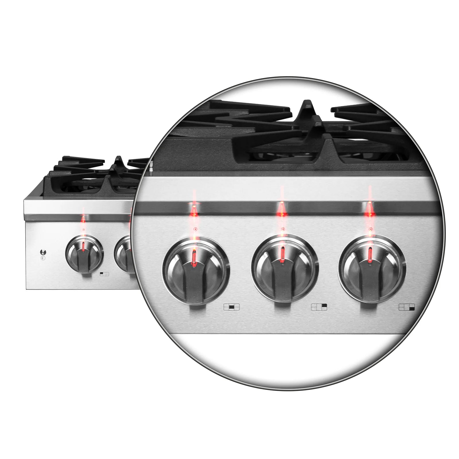 Forno Spezia 30 in. 5 Burner Gas Cooktop with Wok Ring and Griddle