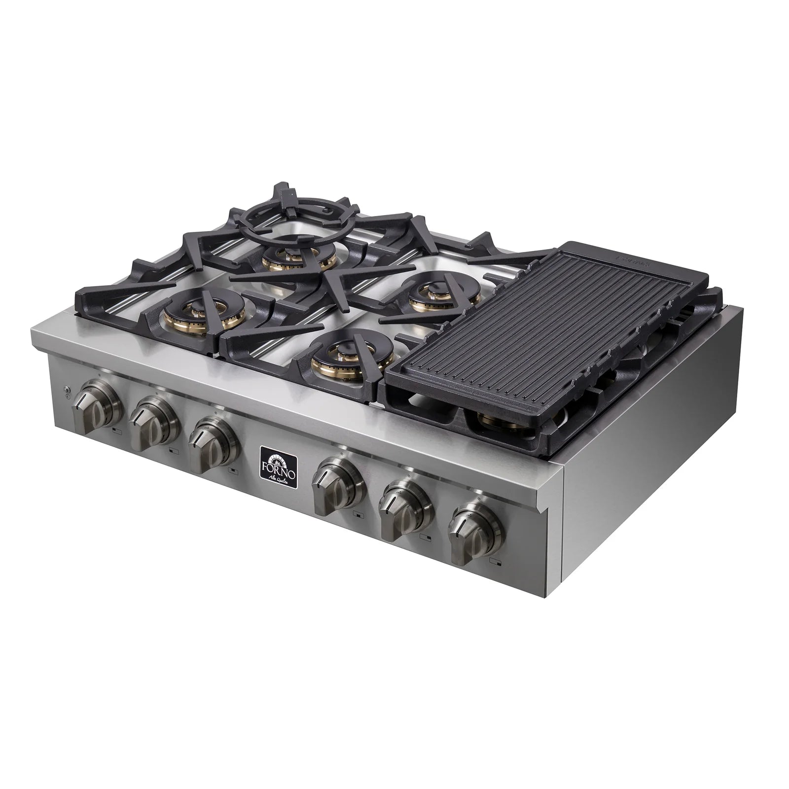 Stainless steel gas stove with griddle deals
