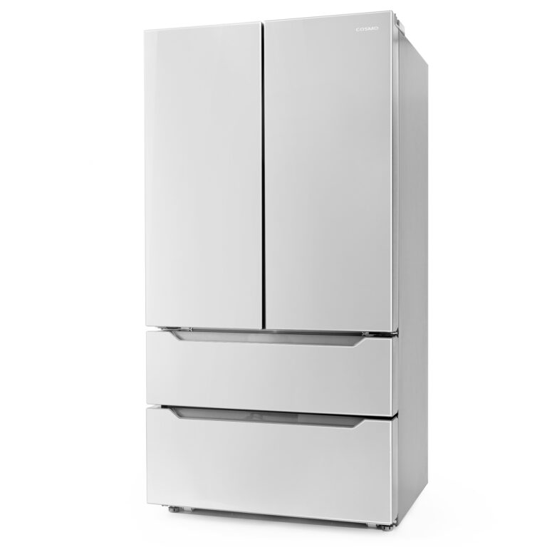 Cosmo 36" Refrigerator with Recessed Handle 22.5 cu. ft. 4-Door French Door in Stainless Steel, Counter Depth - COS-FDR225RHSS