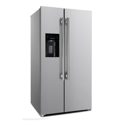 Forno Salerno 36" Side by Side Refrigerator with Decorative Grill - FFRBI1844-36SG