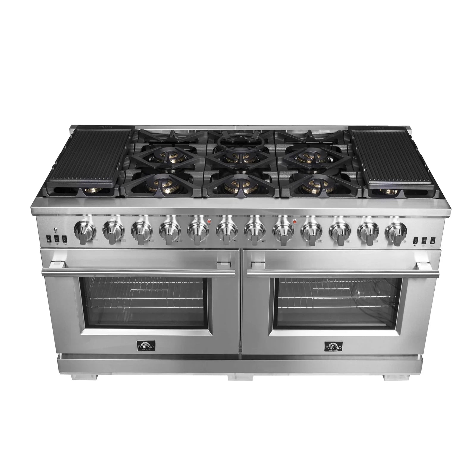 Forno 60" Capriasca Gas Range with 10 Burners and 200,000 BTUs - FFSGS6260-60