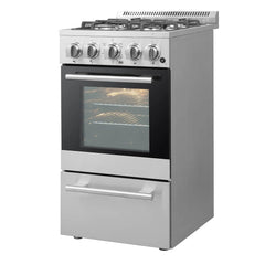 Forno 20" Lamazze Gas Range with 4 Burners and 21,200 BTUs in Stainless Steel - FFSGS6265-20