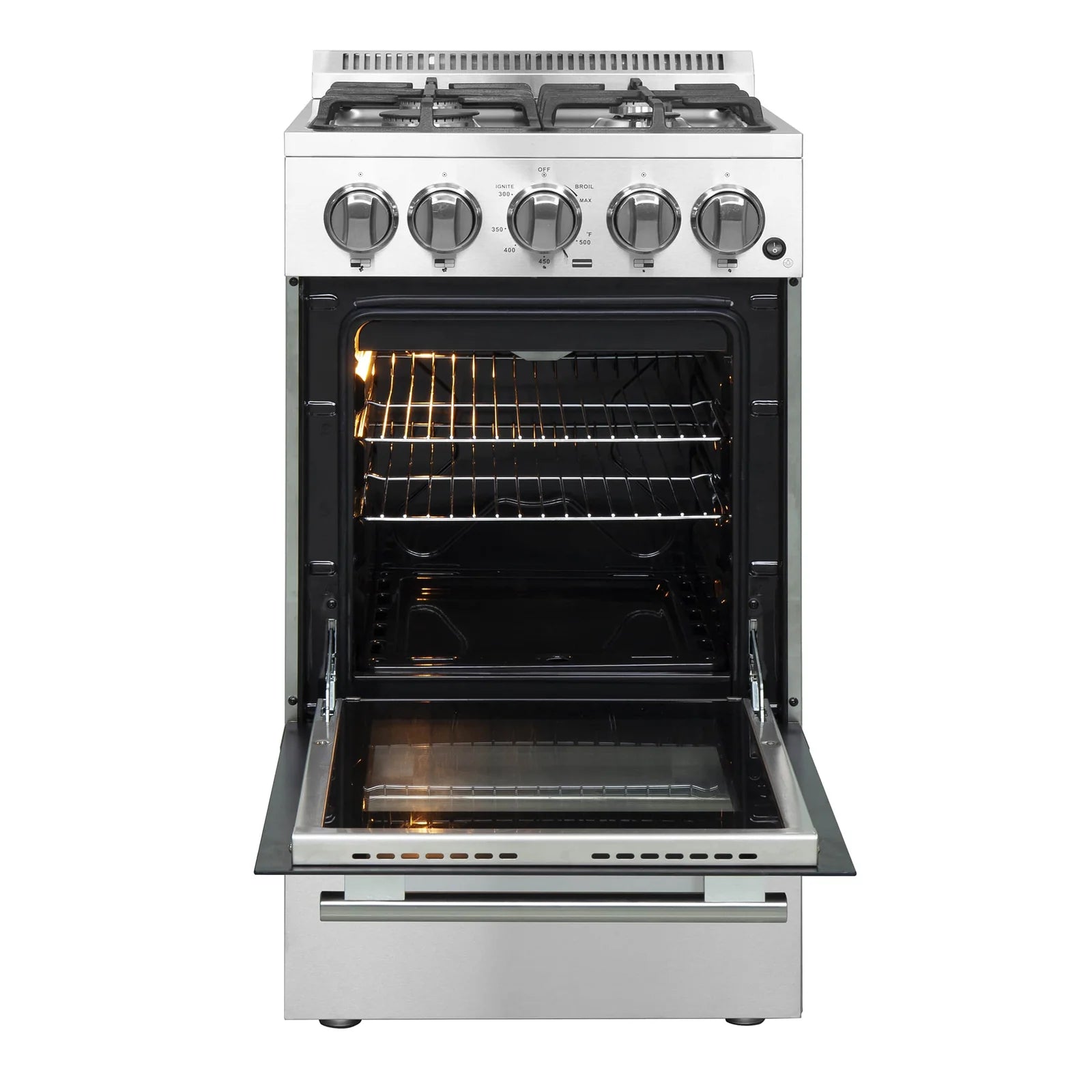 Forno 24 Gas Range w/ 4 Burners & 38K BTUs (FFSGS6272-24)