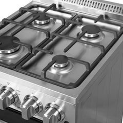 Forno 20" Lamazze Gas Range with 4 Burners and 21,200 BTUs in Stainless Steel - FFSGS6265-20