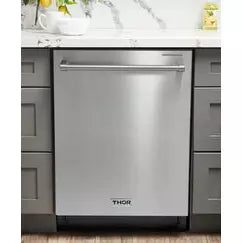 Thor Kitchen Package - 48 in. Dual Fuel Range, Range Hood, Refrigerator, Dishwasher, Microwave Drawer